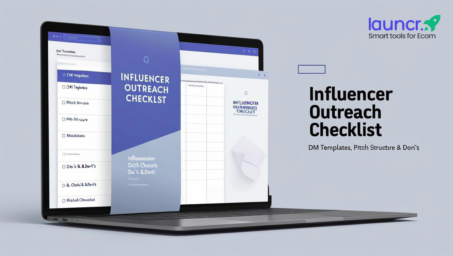 Influencer Outreach Checklist – DM Templates, Pitch Structure & Outreach Tips