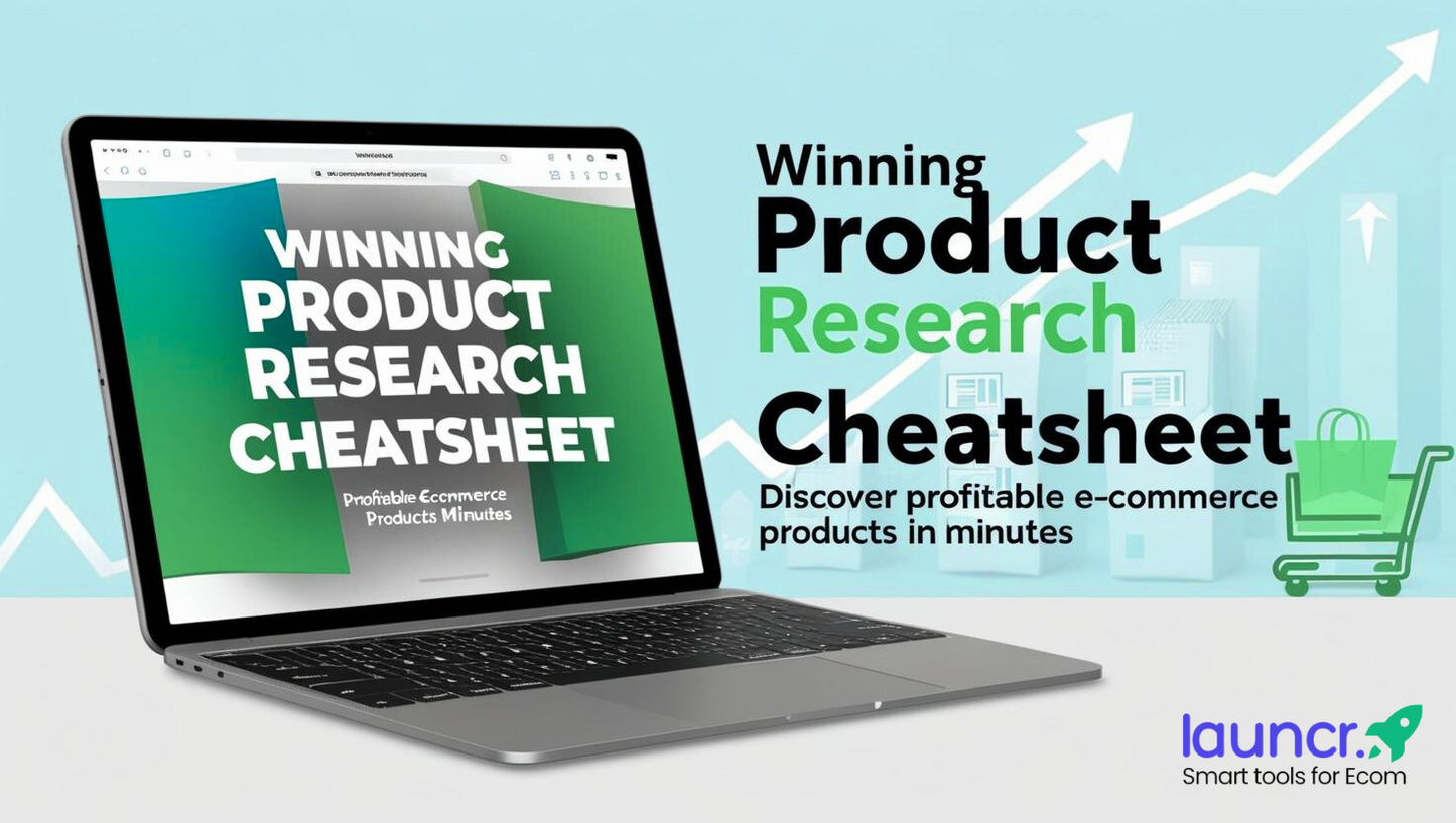 Winning Product Research Cheatsheet – Discover Profitable E-Commerce Products in Minutes
