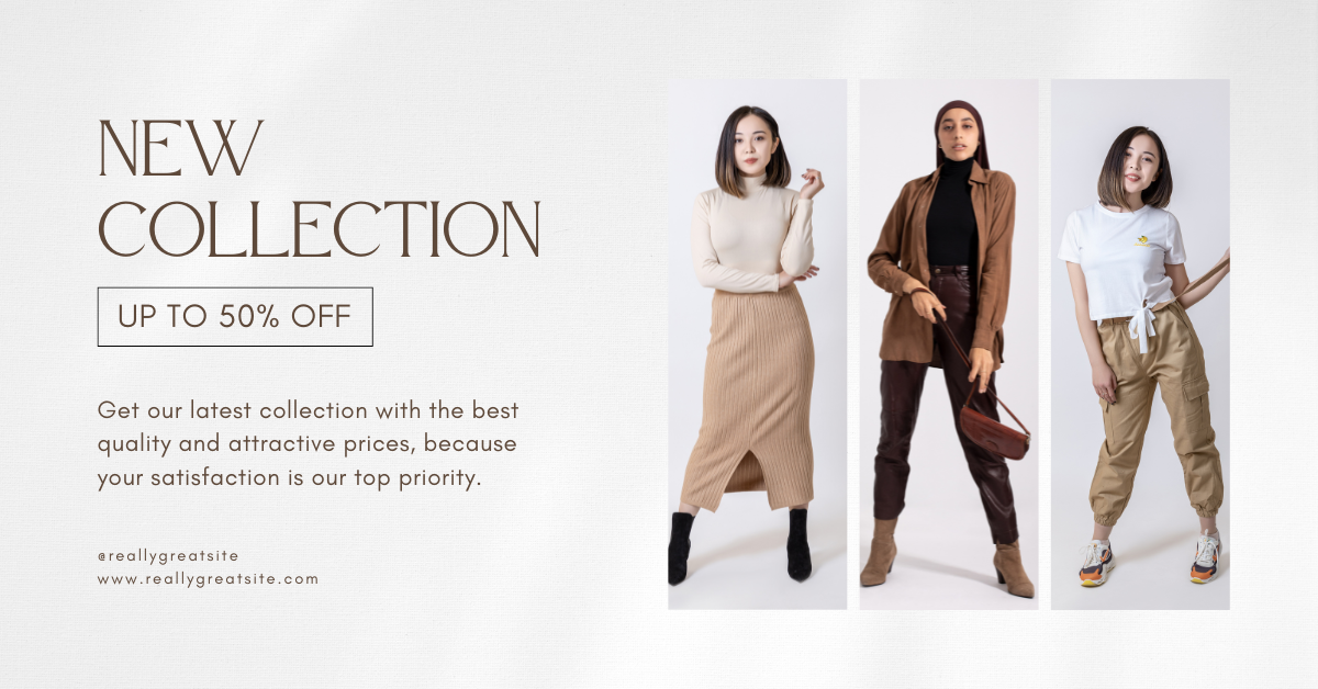 White minimalistic Meta AD template - Canva